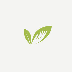 Abstract nature logo icon vector design. healthy food, ecology, spa, business, diet vector logo
