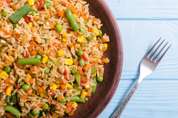 Risotto with vegetables
