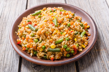 Risotto with vegetables