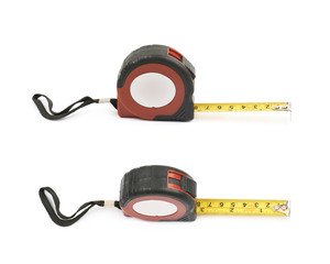 Tape measure tool isolated