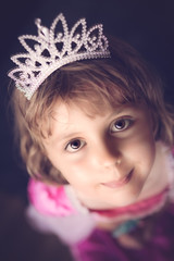Cute little princess with a crown