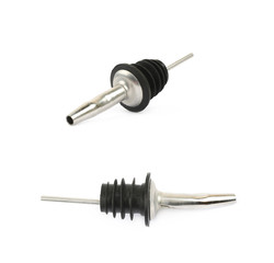 Bar liquor bottle pourer isolated