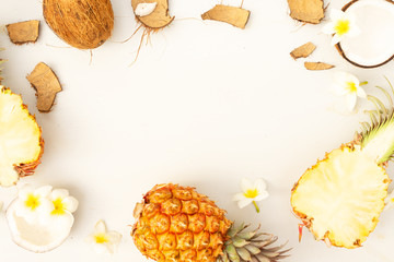 Summer flat lay scenery