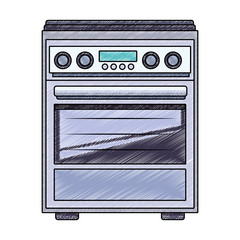Stove kitchen appliance vector illustration graphic design