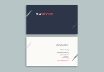 Minimalist Business Card Layout