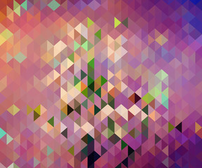 Pastel colors triangle shapes abstract vector background.