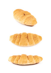 Croissant pastry bun isolated