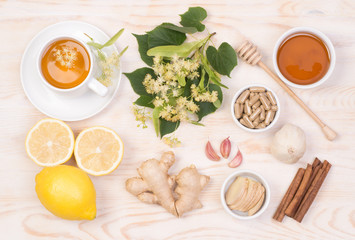 Home remedies for cold and flu, top view