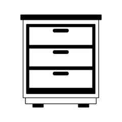 kitchen wooden cabinet isolated vector illustration graphic design