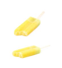 Frozen juice popsicle isolated