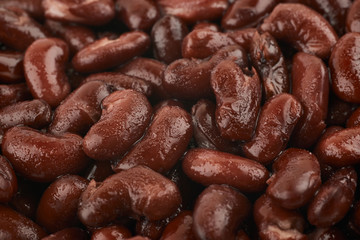 Surface coated with the kidney beans