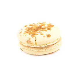 Sweet macaroon confection isolated
