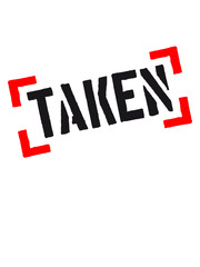 klammern stempel rahmen cool balken 100 prozent taken vergeben liebe verliebt paar pärchen 2 freunde love herz heiraten hochzeit junggesellenabschied verlobung