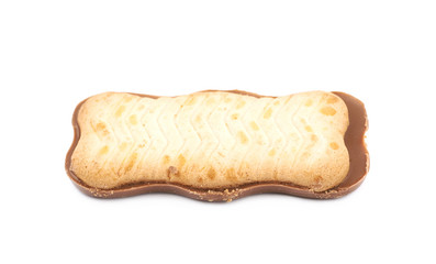 Chocolate cookie isolated