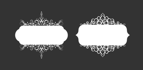 Vector illustration of old style label