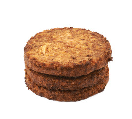 Vegan carrot schnitzel isolated