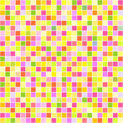 Tile texture. Seamless pattern. Checkered background. Abstract grid wallpaper. Pretty colors. Print for flyers, posters, t-shirts and textiles. Doodle for design