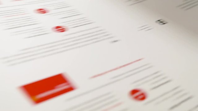 Digital printer printing variable data.