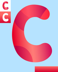 letter c graphic design illustration