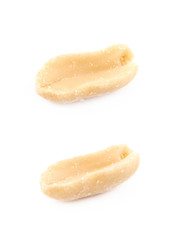 Single salted peanut isolated