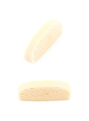 Block of marzipan isolated