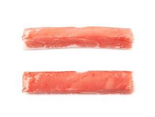 Crab stick isolated