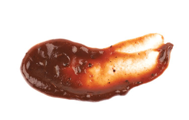 Splash of barbecue sauce isolated