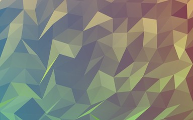 Obraz premium Abstract triangle geometrical green background. Geometric origami style with gradient. 3D illustration