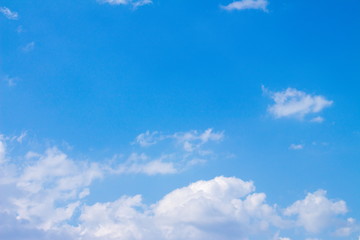 Naklejka na ściany i meble Blue Sky with white clouds,background
