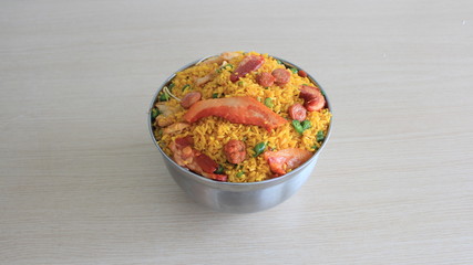 olla con arroz