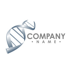 DNA sequence light 3d flat vector illustration art. Educational logo medicine center healthcare