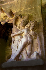 Fototapeta na wymiar Pillar Sculpture, Aihole