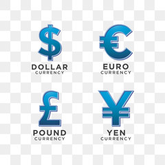 Currency sign graphic template