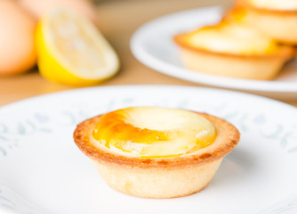 freshly baked cheese tart