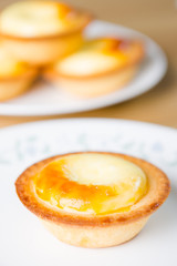 freshly baked cheese tart