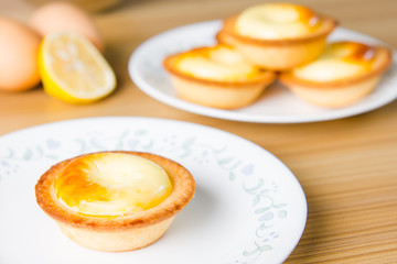 freshly baked cheese tart