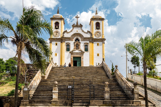 Church of Santa Efigenia in Ouro Preto, Minas Gerais, Brazil