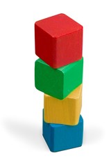 Obraz premium Tower of Colorful Blocks