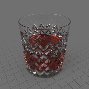 Cut glass tumbler 5