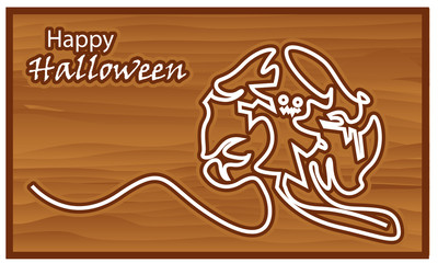 Halloween background. vector illustrator