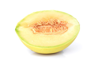 cantaloupe melon isolated on white background