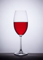 a glass of wine