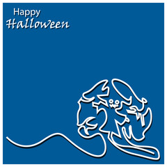 Halloween background. vector illustrator