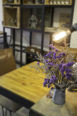 Minimal style of vintage living room