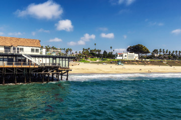 Beautiful Pacific ocean coastline at Redondo beach, California