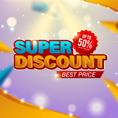 Sale banner template design, Big sale special offer