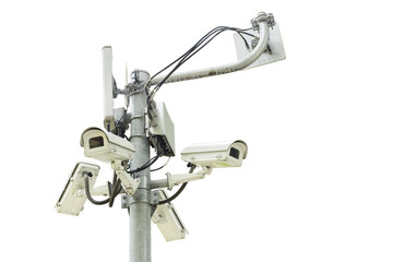 cctv camera white background