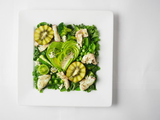 ハート型サラダ