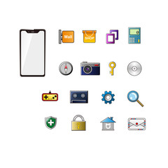 Full screen phone and icon