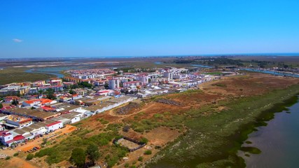 Drone in Ayamonte, Huelva. Andalusia, Spain.